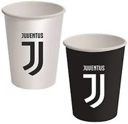 BIGIEMME SRL - 8 kartonnen Juventus bekertjes