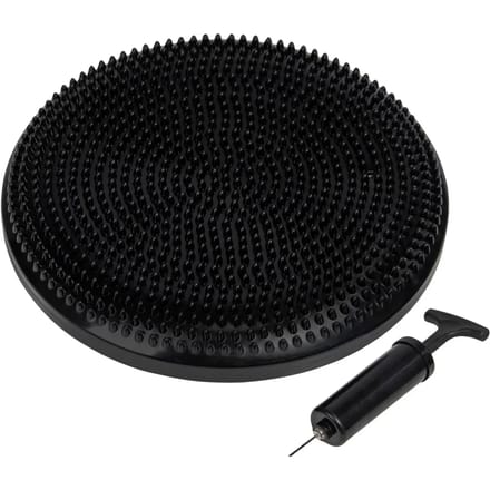 VirtuFit Wiebelkussen - Balanskussen - Balansbord - Met pomp - Zwart