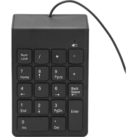 Numeriek Toetsenbord 18 Toetsen USB2.0 Plug and Play Ergonomisch Ontwerp Draagbaar Formaat Antislip Mat Breed