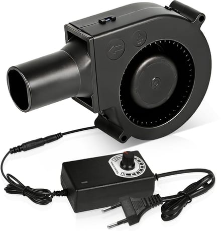 Dailygoods - Radiale Ventilator 12 V met Snelheidsregelaar