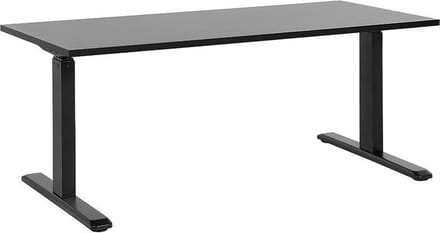 DESTIN II - Elektrisch verstelbaar bureau - Zwart - 160 x 72 cm - MDF