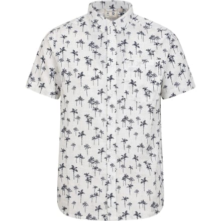 Mountain Warehouse Heren Preston Illustratie Palmboom Shirt (Gebroken wit)