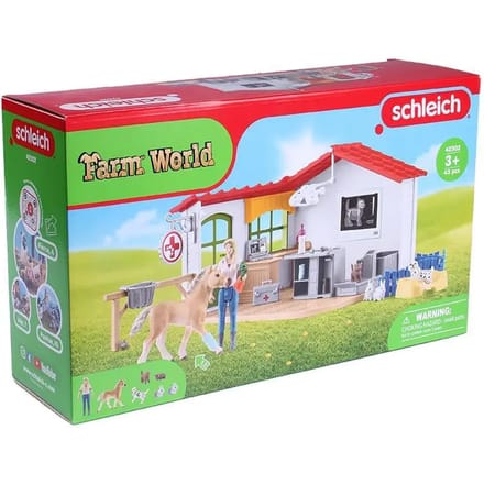 Schleich Dierenartspraktijk met dieren Voertuigen Speelgoed voertuigen Diverse speelgoedvoertuigen