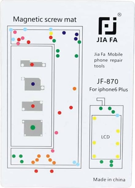 Let op type!! JIAFA Magnetic Screws Mat for iPhone 6 Plus
