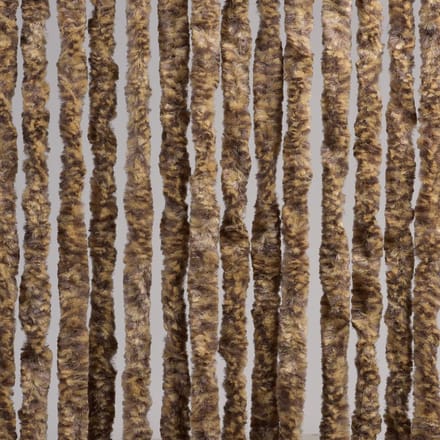 Luxe Kattenstaart Vliegengordijn - 100 x 220cm - Bruin/Hazel Beige - Mix