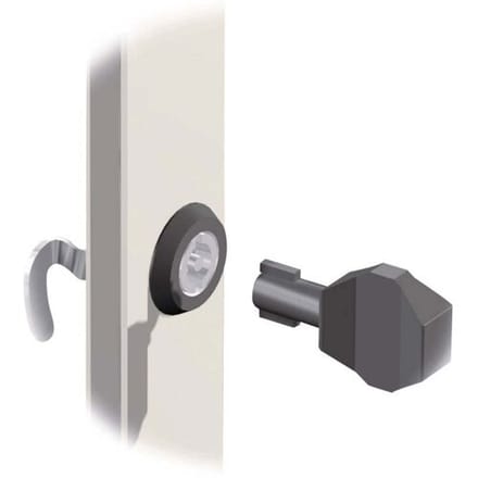 Fibox MB 12235 Schakelkast sleutel Dubbele baard Polyamide Zwart 1 stuk(s)