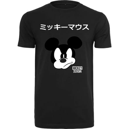 Merchcode Mickey Mouse - Mickey Japanese Heren Tshirt - 3XL - Zwart