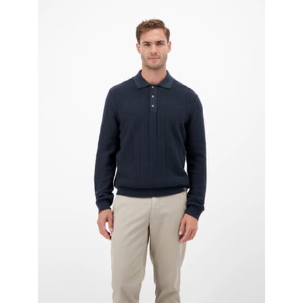 Lerros - Polo - Mannen - L - 485 CLASSIC NAVY - Katoen - 25O5238