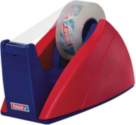 tesa Plakbanddispenser 57421-00000-01 Rood, Blauw Rolbreedte (max.): 19 mm Rollengte (max.) 33 m