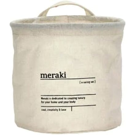 Meraki Storage basket, MKCaring, White White 1 pcs