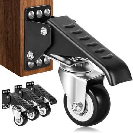 Zwenkwielen - Heavy Duty - Capaciteit 370 kg, Set van 4