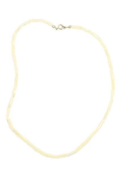 Behave Ketting van schelp wit crèmekleur 46 cm - Nikkelvrij en stijlvol