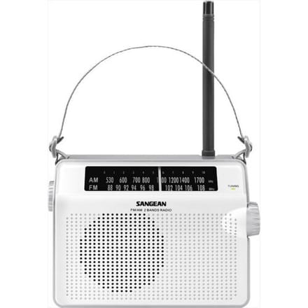 Sangean PR-D6 Transistorradio VHF (FM), Middengolf Middengolf, FM Wit