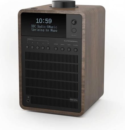 Revo SuperSignal Draagbaar Radio Zwart/Walnoot