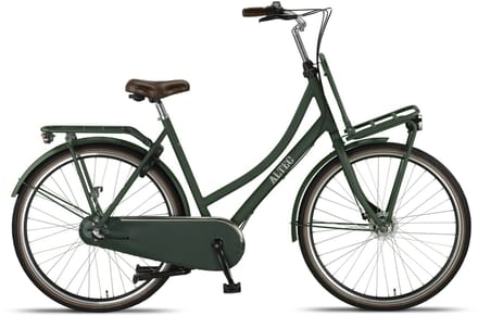 Altec Transportfiets dames Retro 28 Inch 50 cm Dames 3V Rollerbrake Donkergroen