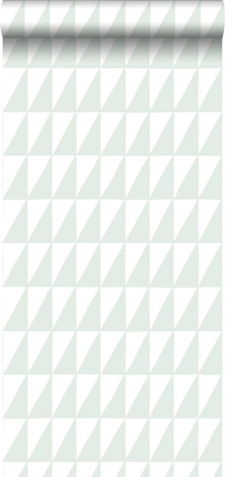 ESTAhome behang grafische driehoeken mintgroen - 53 cm x 10.05 m - 139075