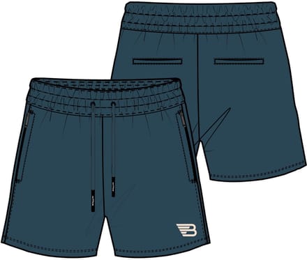 Ballin Amsterdam - Jongens Regular fit Shorts Sweat - Navy - Maat 16