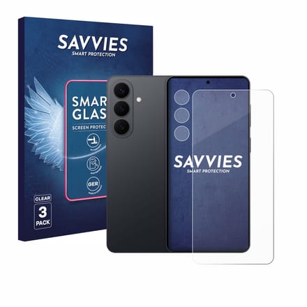 3 Stuks Savvies Screenprotector - geschikt voor Samsung Galaxy S26 Plus (Voor+Camera) - beschermfolie glas transparant