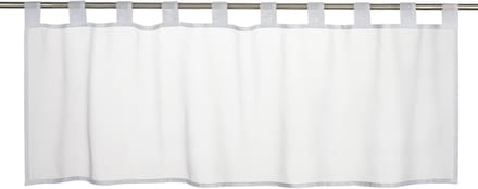 Elbersdrucke Bistro Gordijn Basic 48x140 cm wit transparant