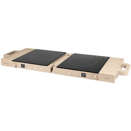 TOGNANA Draagbare dubbele kookplaat Iridea (Beige)