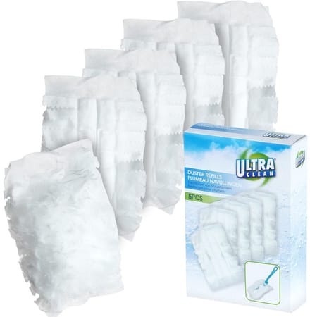 Ultra Clean Serie - Vervangbare Stofborstel Inzet - 5 Stuks - Antistatisch - Polyester
