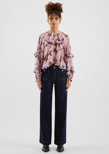 QS - female - Jeans / Slim Fit / High Rise / Wide Leg / Elastisch