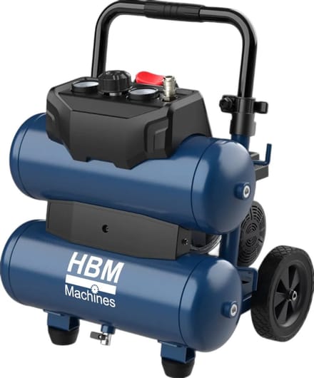 HBM olievrije compressor, 17 liter, 10 bar, 1,1 pk