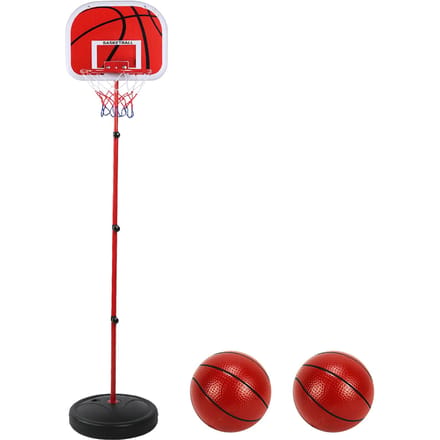 Support de basket-ball réglable en hauteur 170 cm Ensemble d'équipement d'entraînement de jeu pour enfants pour intérieur extérieur red