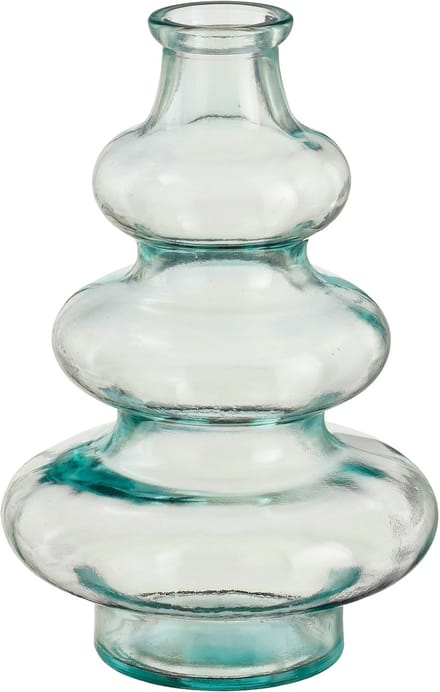 Mica Decorations Bloemenvaas Sira - transparant glas - D14,5 x H22 cm - vaas - sierlijk model