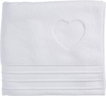 Riviera Maison Heart Strandlaken - 100x180 cm - Wit