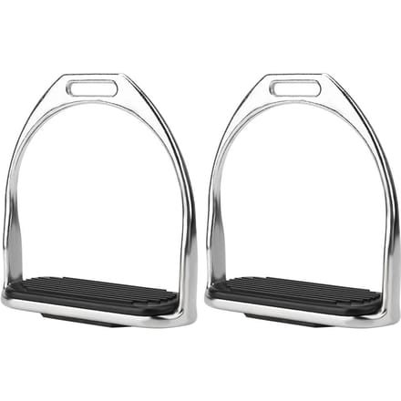 Rijden Equestrian Plating IJzeren Paard Stijgbeugels Met Zwarte Rubber Paardenmat white