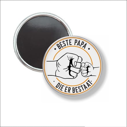 Button Met Magneet 58 MM - Beste Papa - NIET VOOR KLEDING