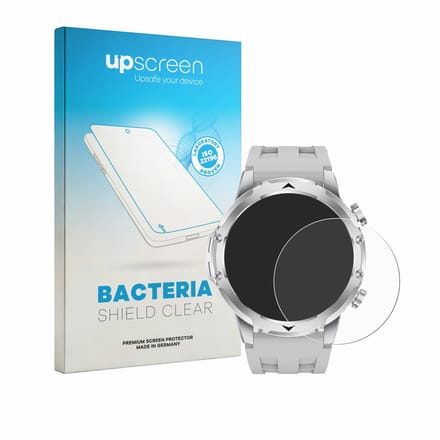 upscreen - Screenprotector voor FitVigor Smartwatch 1.53" - Folie Beschermfolie transparant antibacterieel