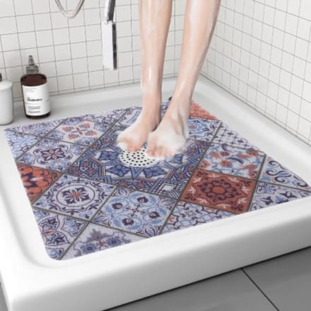 Antislip Douchemat PVC voor Binnendouche met Afvoergat