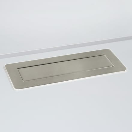 ELDUSB0 | Verdeeldoos (zonder frezing) | 3 x stekkerdoos | 2 x USB - Accessoires Alu