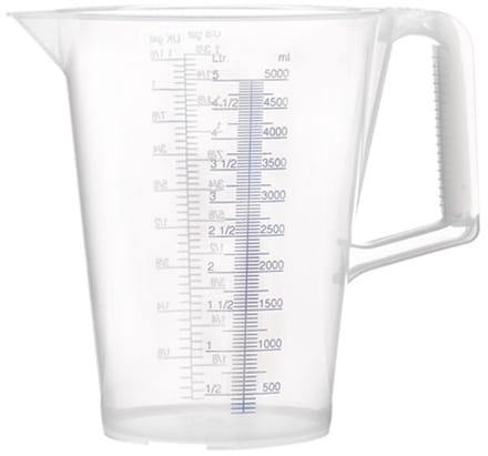 PRESSOL maatbeker 5l blauw bedrukte schaal PP - 7085