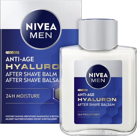 NIVEA MEN Anti-Age Hyaluronzuur Aftershave Balsem - Aftershave Balm met Hydraterende werking - 100 ml