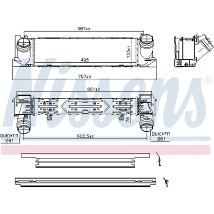 Intercooler NISSENS 96552