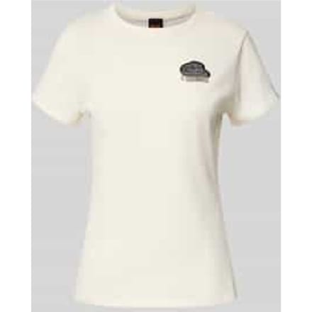 Slim fit T-shirt van puur katoen