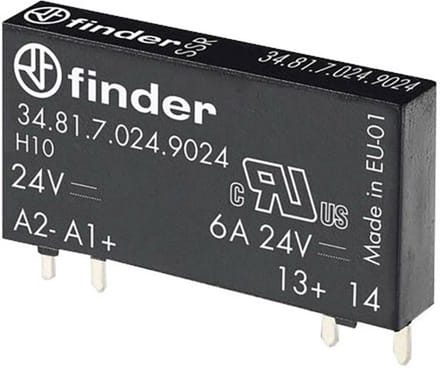 Finder Halfgeleiderrelais 34.81.7.060.9024-1 Schakelspanning (max.): 33 V/DC Direct schakelend 1 stuk(s)