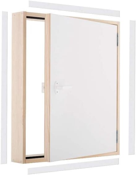Kneel deur - Zolderluik - Ruimte benutten - Hoge isolatiewaarde - 80 x 55 cm - Wit