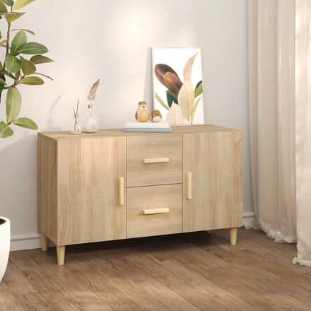 vidaXL - Dressoir - 100x36x60 - cm - bewerkt - hout - sonoma - eikenkleurig