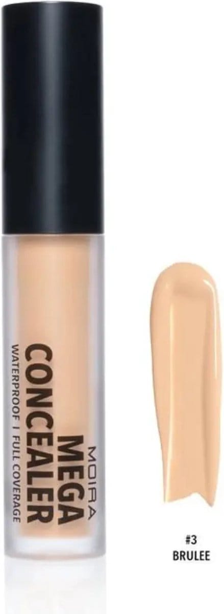 Moira Beauty - Mega Concealer - 300 Brulee - VEGAN - Korean Beauty - Waterproof - Full Coverage - Concealer - 5 g