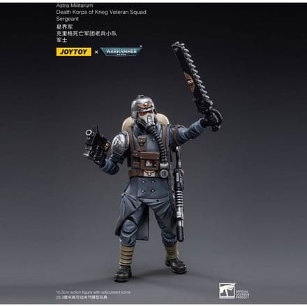 Warhammer 40k Action Figure 1/18 Death Korps of Krieg Veteran Squad Sergeant 10 cm