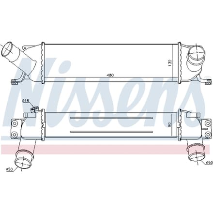 Intercooler NISSENS 96458