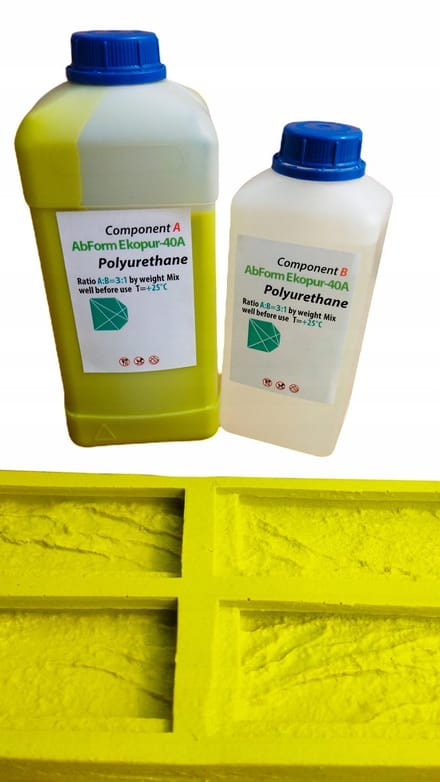 Ekopur-40A Serie - Flexibele Polyurethaan Vorm - 8 kg - Limonkekleur - Lage Hardheid
