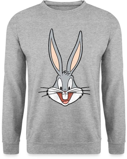 Looney Tunes Bugs Bunny Distressed Sweater Heren