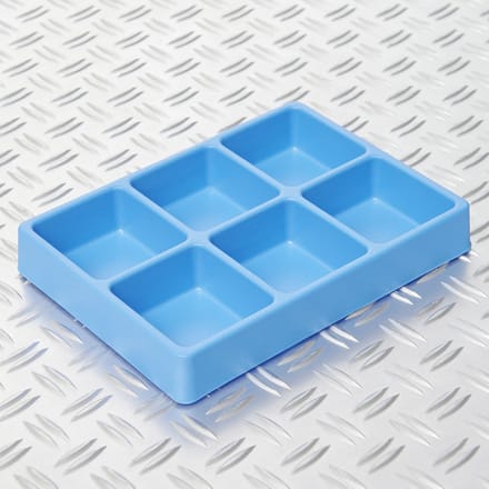 Datona® Vakverdeling met 6 compartimenten - 20 stuks - Blauw
