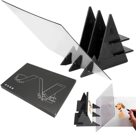 Tekentafel - Projectie Tafel - Tekenen Leren - Optische Beeldvorming - 20 x 15 cm - Transparant