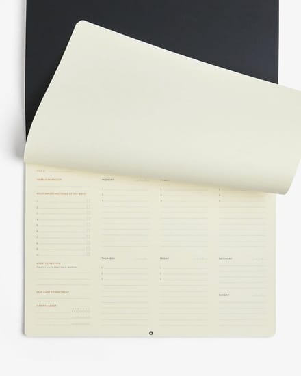 Ongedateerde A4 Productiviteit Dagelijks Deskpad - Uitscheurbare Takenlijst met Gewoonte- en Stemmingstracker